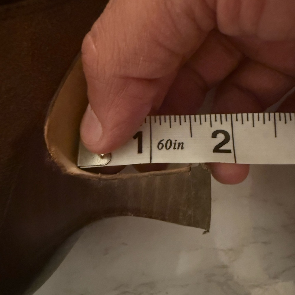 Dolce Vita Dark Brown Suede Heeled Boots - Picture 9 of 9